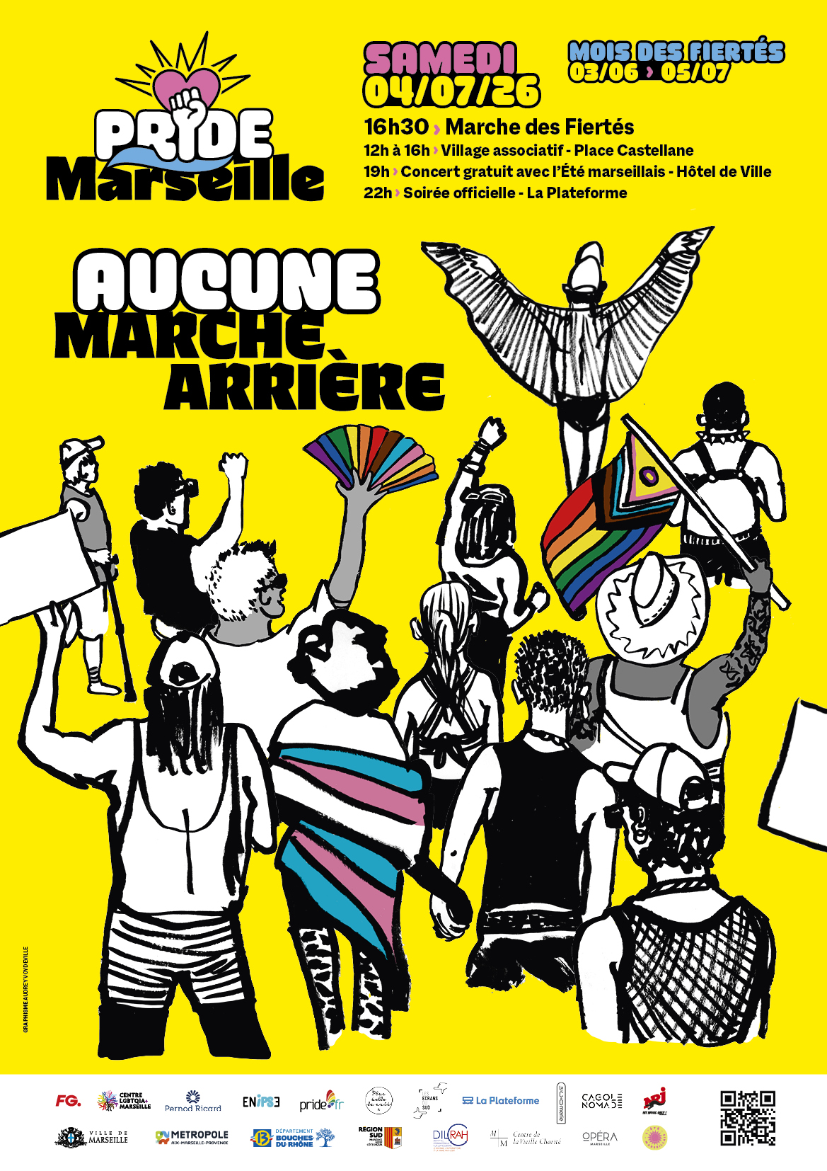 Affiche Pride Marseille 2026